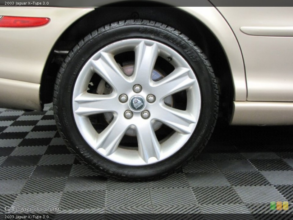 2003 Jaguar X-Type 3.0 Wheel and Tire Photo #68595176