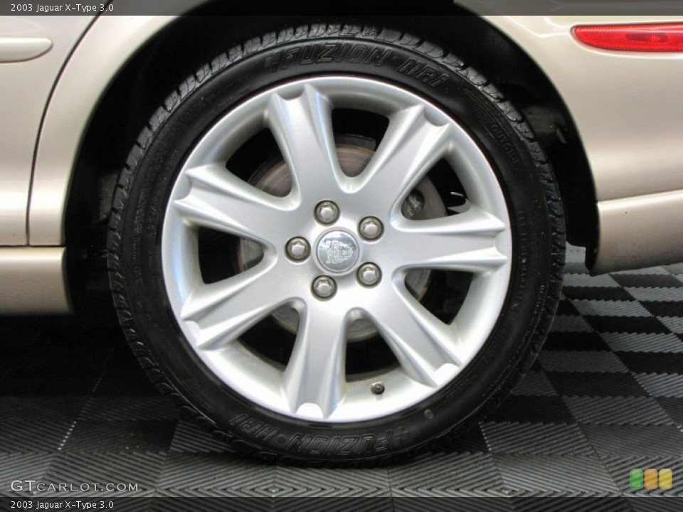 2003 Jaguar X-Type 3.0 Wheel and Tire Photo #68595191