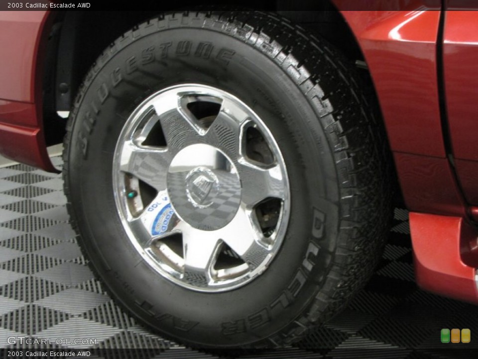 2003 Cadillac Escalade AWD Wheel and Tire Photo #68595701
