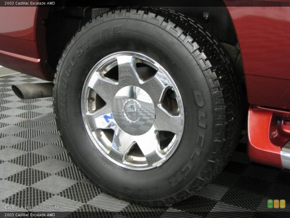 2003 Cadillac Escalade AWD Wheel and Tire Photo #68595710
