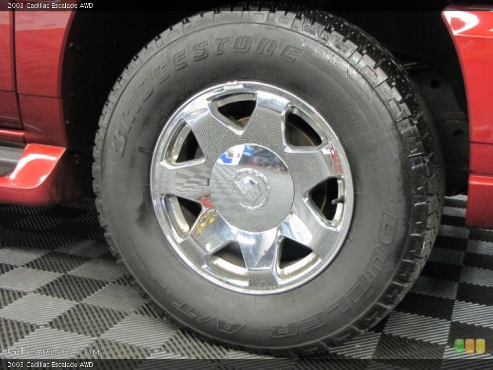 2003 Cadillac Escalade AWD Wheel and Tire Photo #68595719