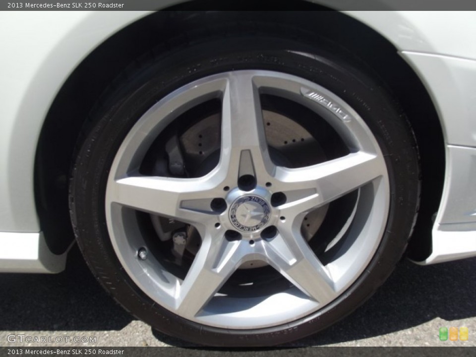 2013 Mercedes-Benz SLK 250 Roadster Wheel and Tire Photo #68599049