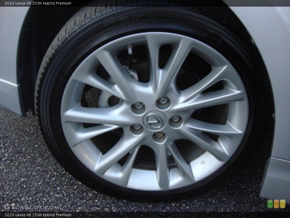 2010 Lexus HS 250h Hybrid Premium Wheel and Tire Photo #68601029