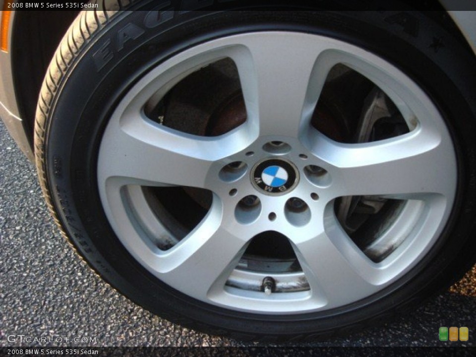 2008 BMW 5 Series 535i Sedan Wheel and Tire Photo #68601524