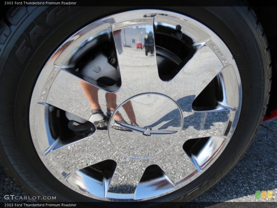2003 Ford Thunderbird Premium Roadster Wheel and Tire Photo #68607947