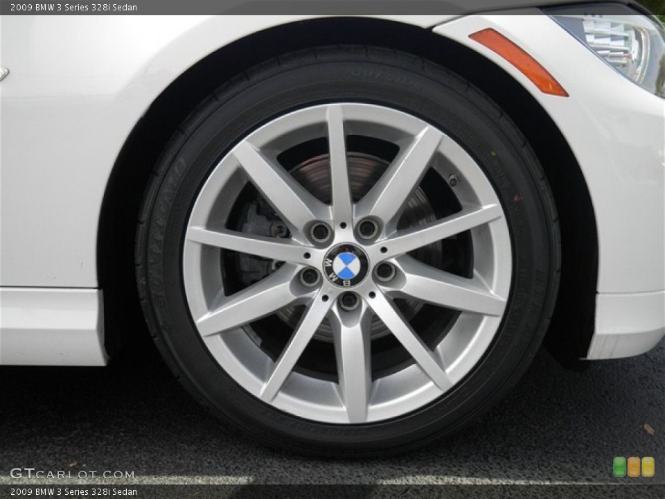 2009 BMW 3 Series 328i Sedan Wheel and Tire Photo #68611256