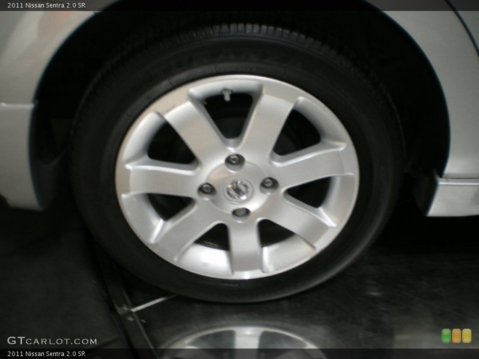 2011 Nissan Sentra 2.0 SR Wheel and Tire Photo #68624775