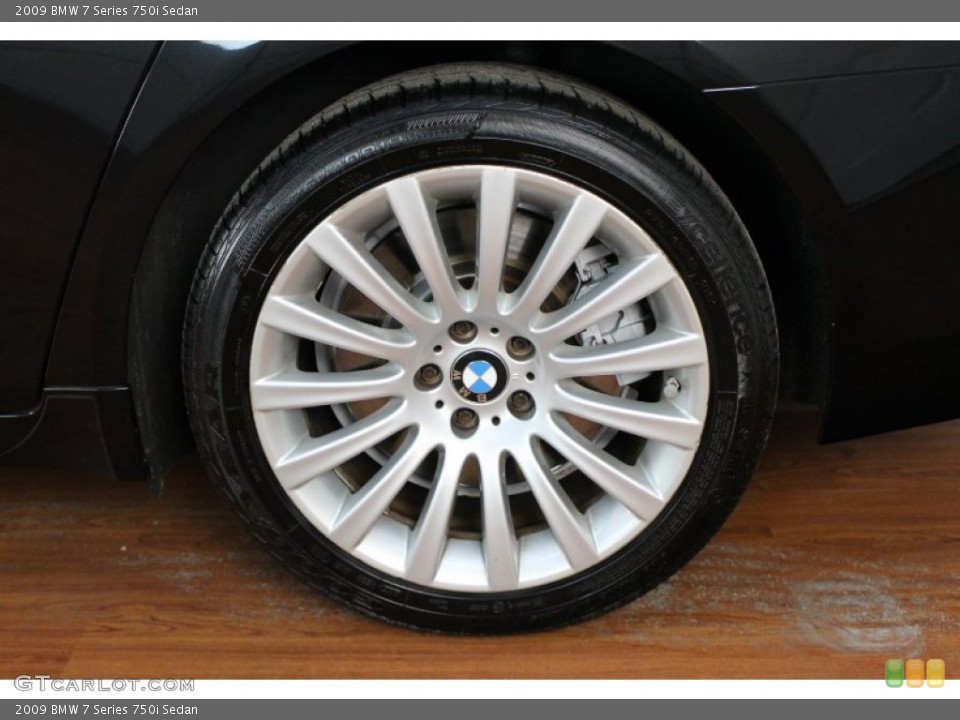 2009 BMW 7 Series 750i Sedan Wheel and Tire Photo #68626153