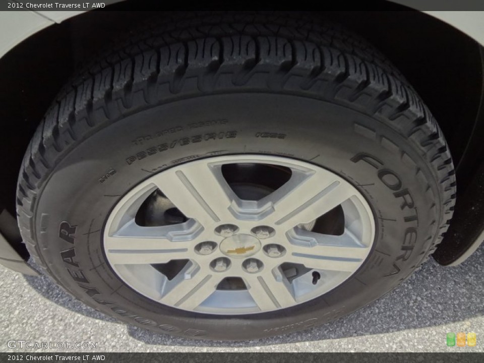 2012 Chevrolet Traverse LT AWD Wheel and Tire Photo #68627750