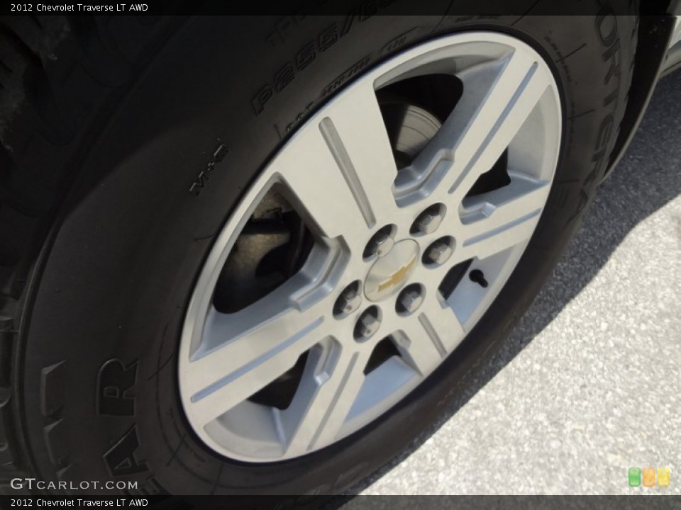 2012 Chevrolet Traverse LT AWD Wheel and Tire Photo #68627756