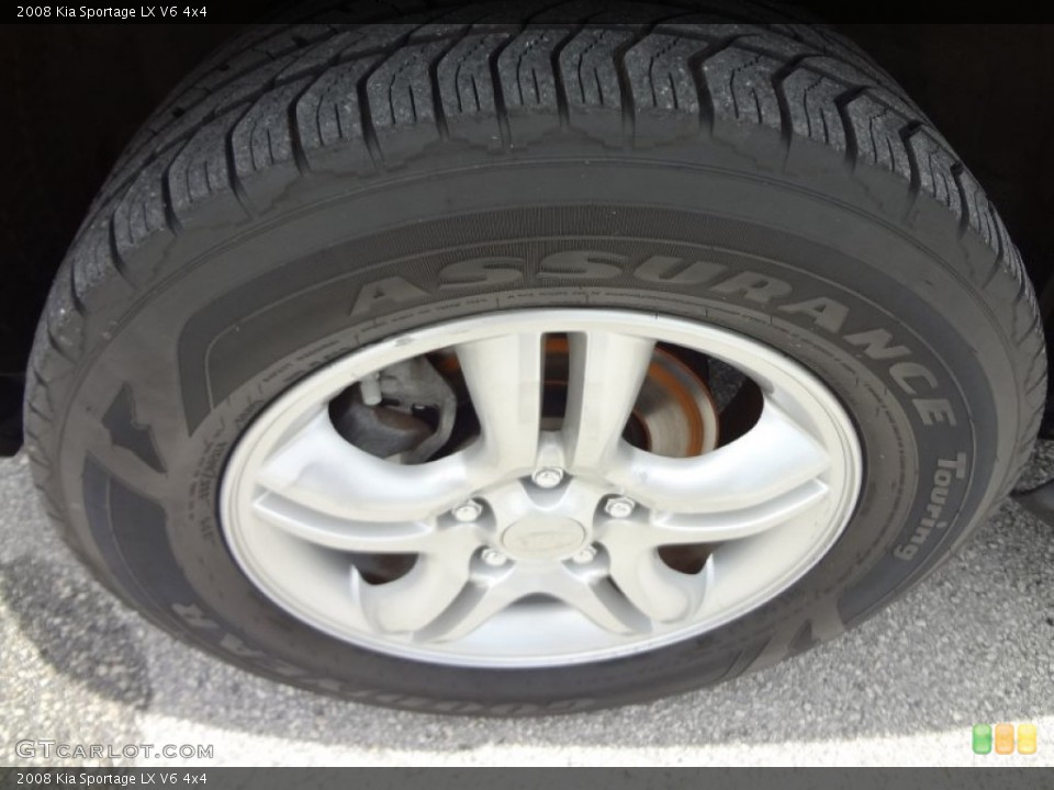 2008 Kia Sportage LX V6 4x4 Wheel and Tire Photo #68628196