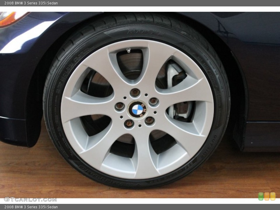 2008 BMW 3 Series 335i Sedan Wheel and Tire Photo #68632994