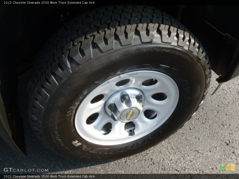 2013 Chevrolet Silverado 1500 Work Truck Extended Cab 4x4 Wheel and Tire Photo #68675056
