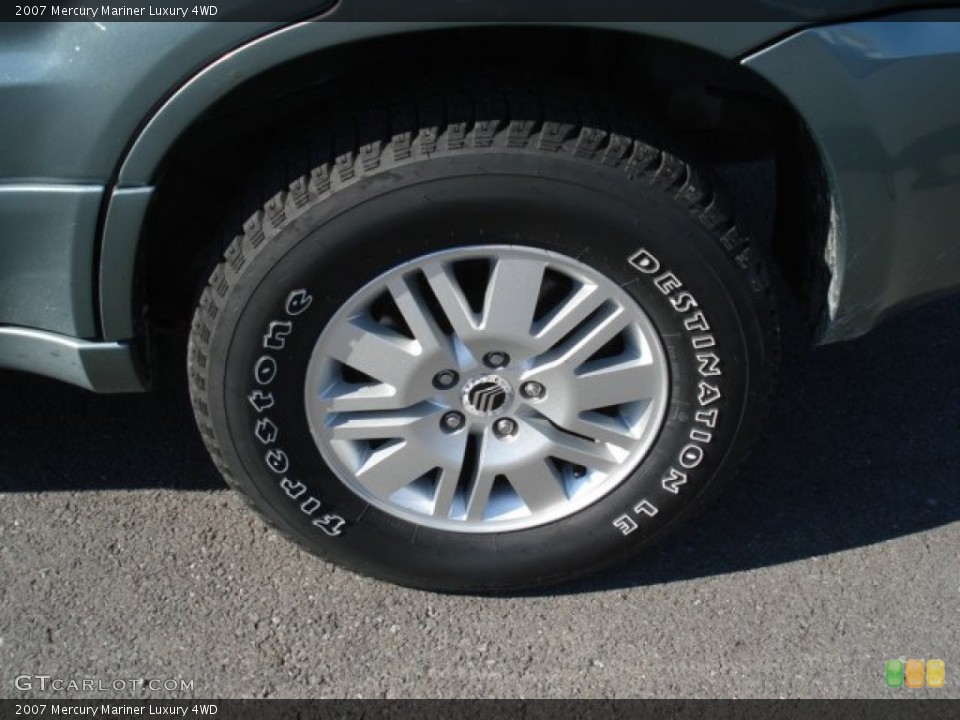 2007 Mercury Mariner Luxury 4WD Wheel and Tire Photo #68676055