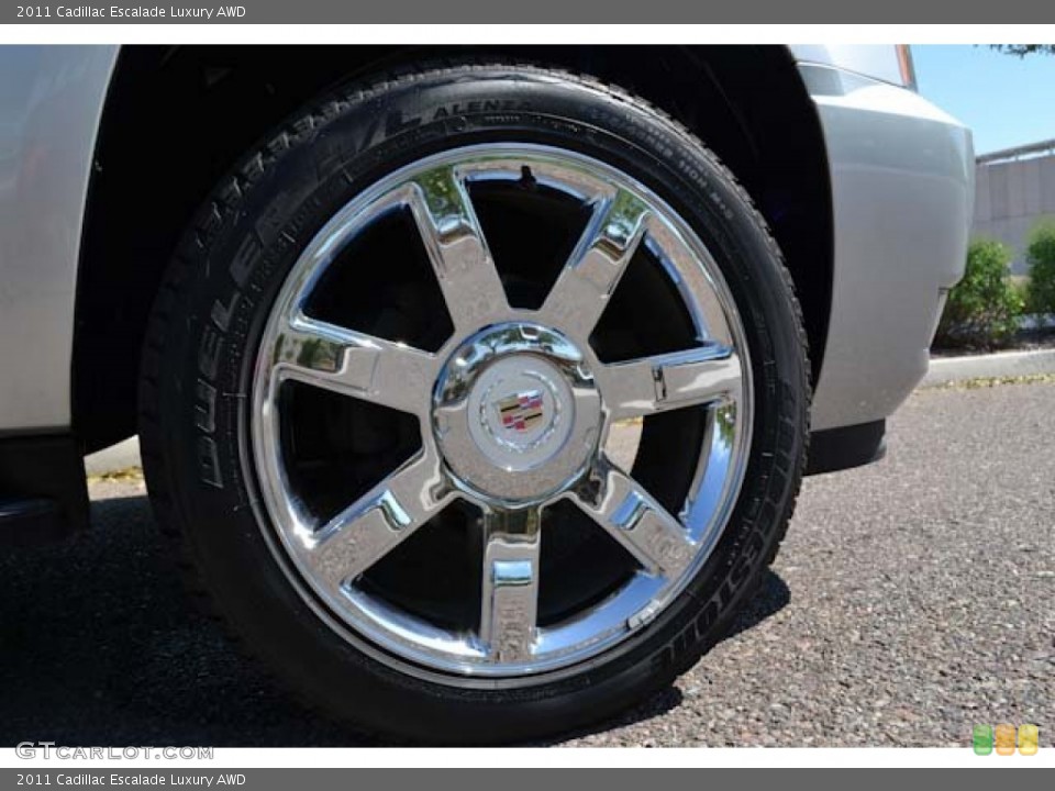 2011 Cadillac Escalade Luxury AWD Wheel and Tire Photo #68684671