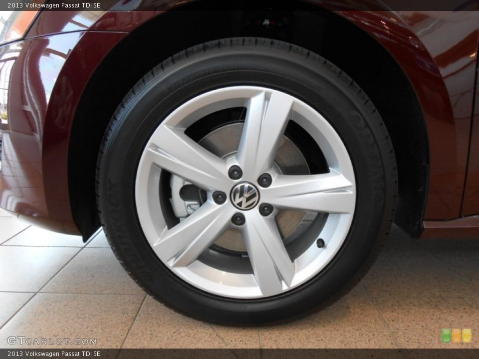 2013 Volkswagen Passat TDI SE Wheel and Tire Photo #68688742