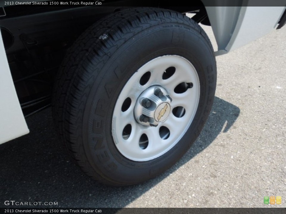 2013 Chevrolet Silverado 1500 Work Truck Regular Cab Wheel and Tire Photo #68701072