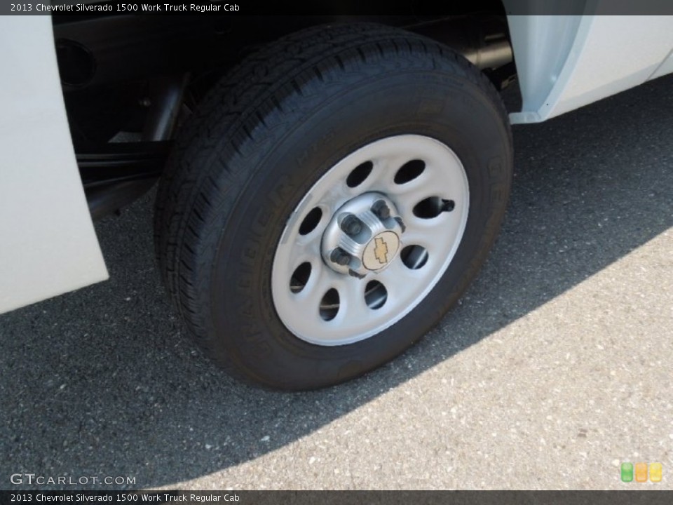 2013 Chevrolet Silverado 1500 Work Truck Regular Cab Wheel and Tire Photo #68701079