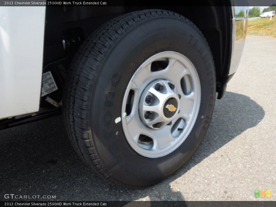 2013 Chevrolet Silverado 2500HD Work Truck Extended Cab Wheel and Tire Photo #68701390