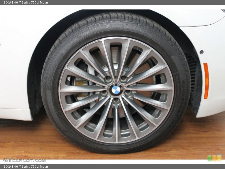 2009 BMW 7 Series 750Li Sedan Wheel and Tire Photo #68716012