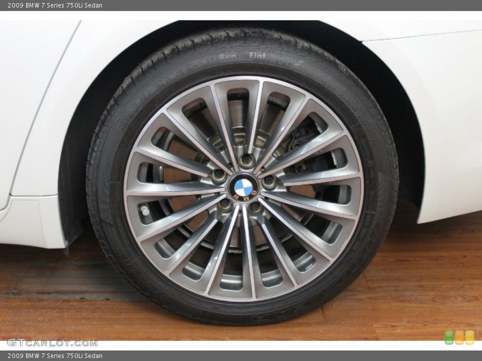 2009 BMW 7 Series 750Li Sedan Wheel and Tire Photo #68716021