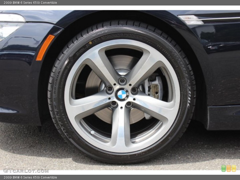 2009 BMW 6 Series 650i Convertible Wheel and Tire Photo #68731414