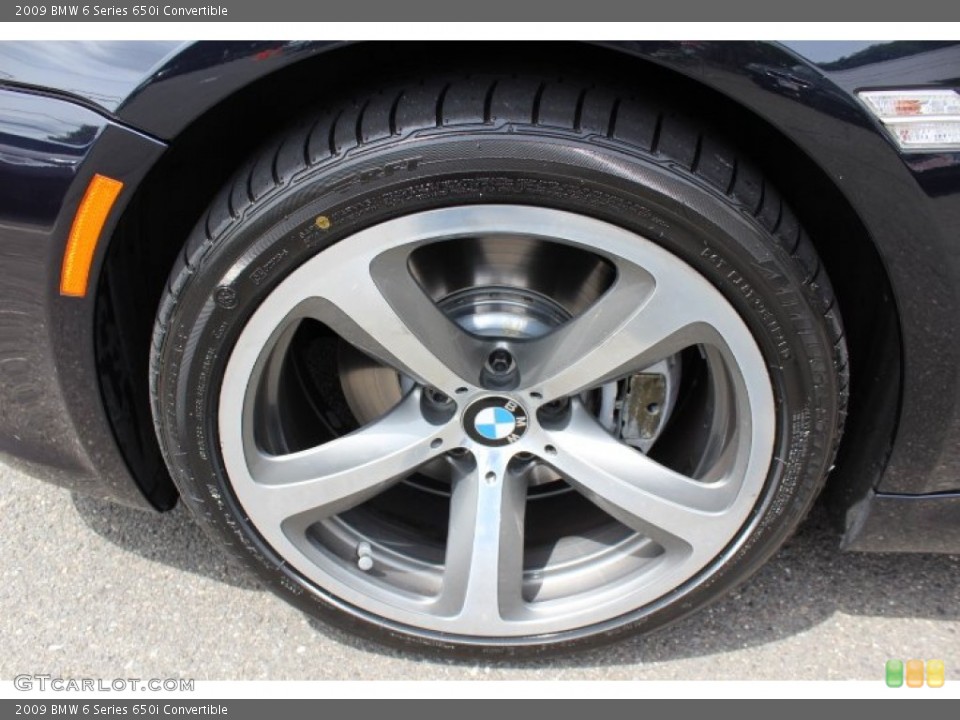 2009 BMW 6 Series 650i Convertible Wheel and Tire Photo #68731423