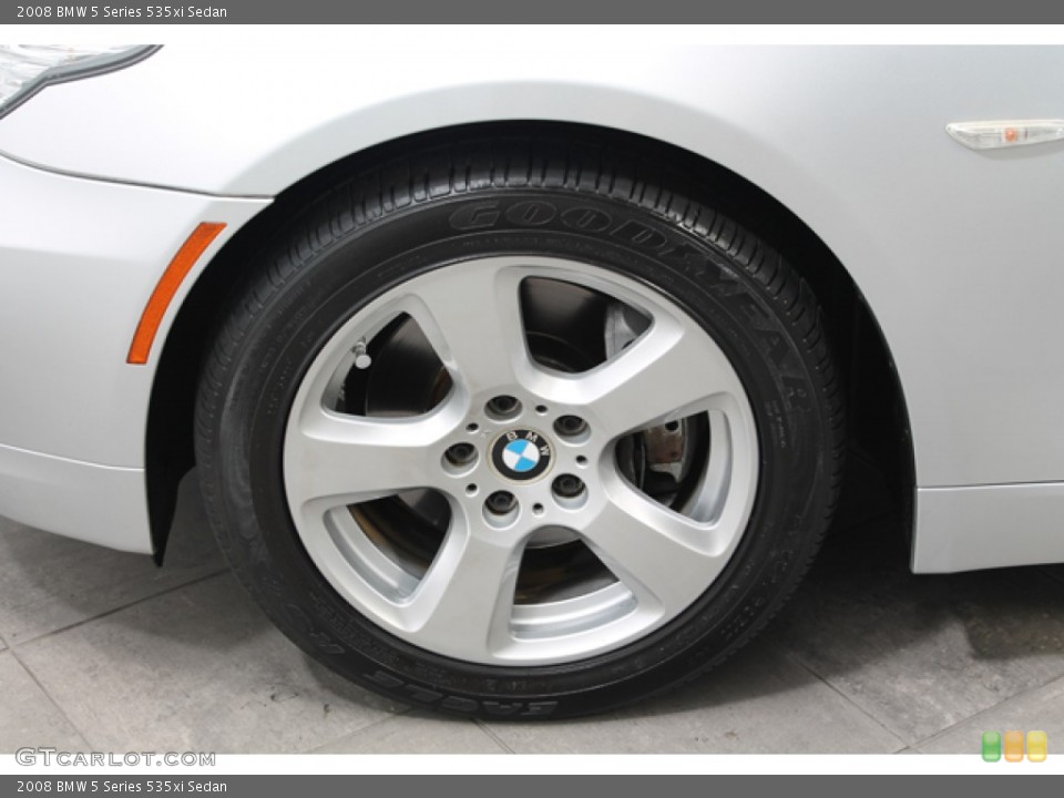 2008 BMW 5 Series 535xi Sedan Wheel and Tire Photo #68733736