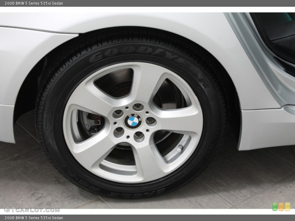 2008 BMW 5 Series 535xi Sedan Wheel and Tire Photo #68733745