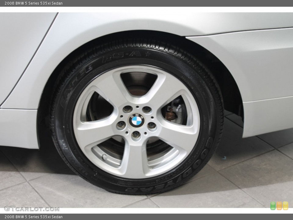 2008 BMW 5 Series 535xi Sedan Wheel and Tire Photo #68733754