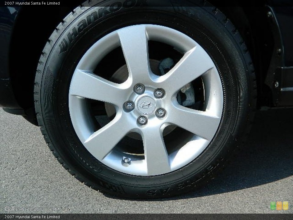 2007 Hyundai Santa Fe Limited Wheel and Tire Photo #68742037