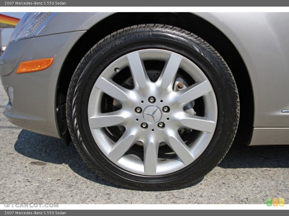 2007 Mercedes-Benz S 550 Sedan Wheel and Tire Photo #68748562