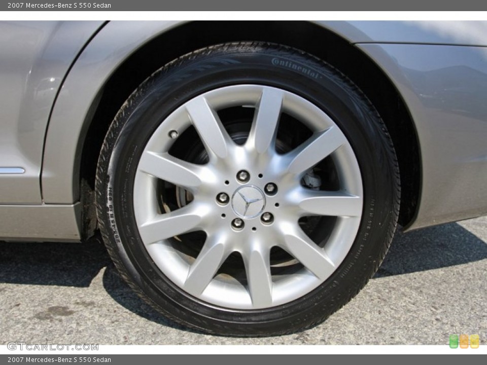 2007 Mercedes-Benz S 550 Sedan Wheel and Tire Photo #68748589