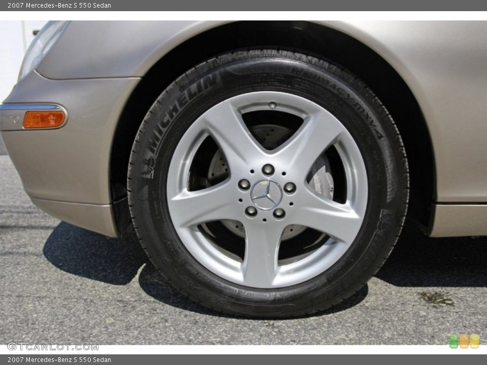 2007 Mercedes-Benz S 550 Sedan Wheel and Tire Photo #68748796