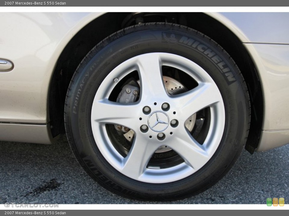 2007 Mercedes-Benz S 550 Sedan Wheel and Tire Photo #68748805