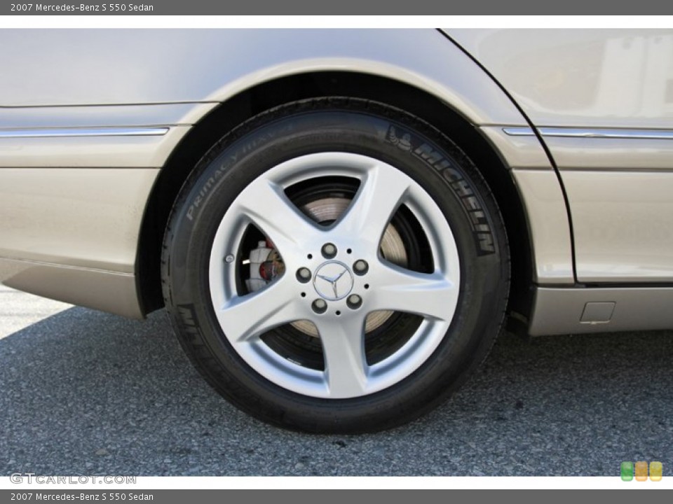 2007 Mercedes-Benz S 550 Sedan Wheel and Tire Photo #68748814