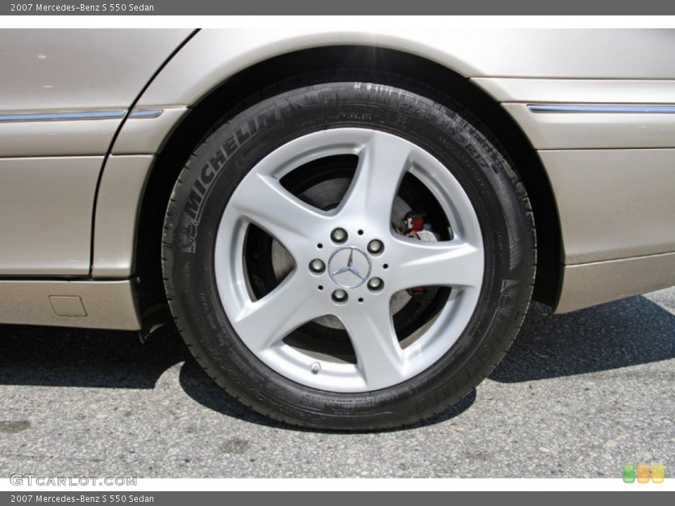 2007 Mercedes-Benz S 550 Sedan Wheel and Tire Photo #68748823