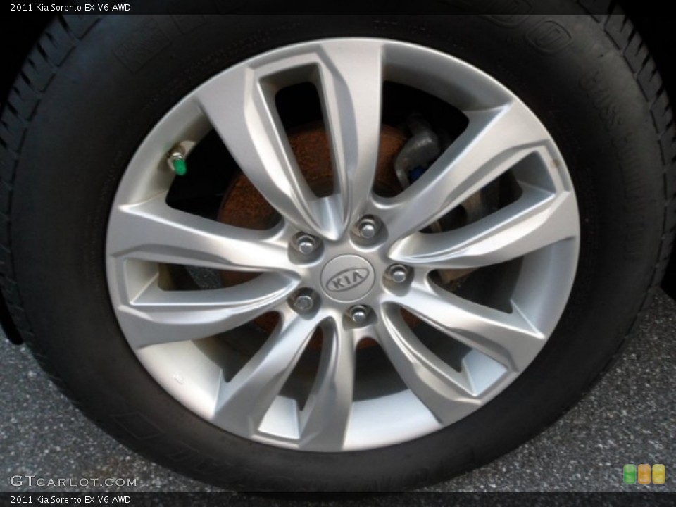 2011 Kia Sorento EX V6 AWD Wheel and Tire Photo #68764306