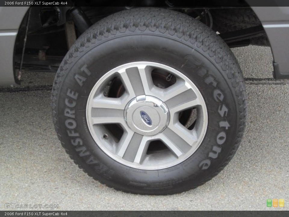 2006 Ford F150 XLT SuperCab 4x4 Wheel and Tire Photo #68776646