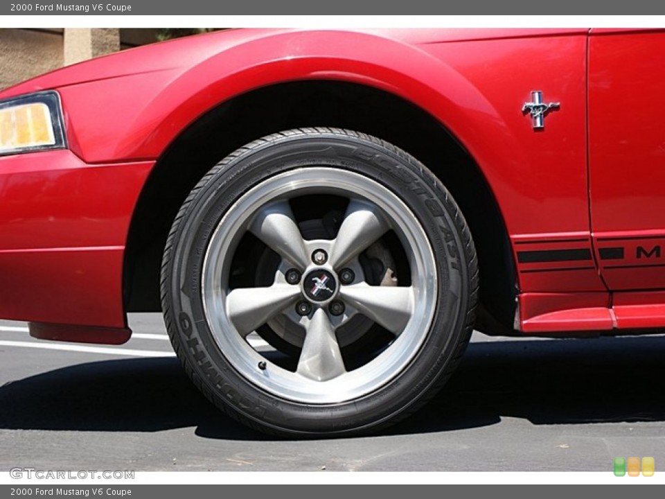 2000 Ford Mustang V6 Coupe Wheel and Tire Photo #68778755