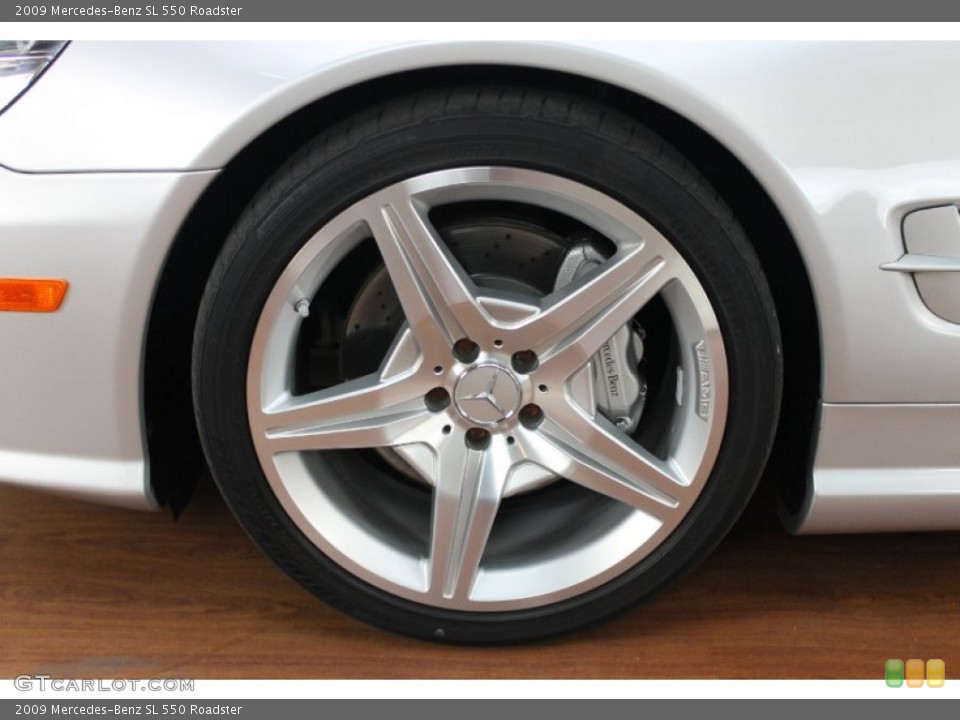 2009 Mercedes-Benz SL 550 Roadster Wheel and Tire Photo #68789348