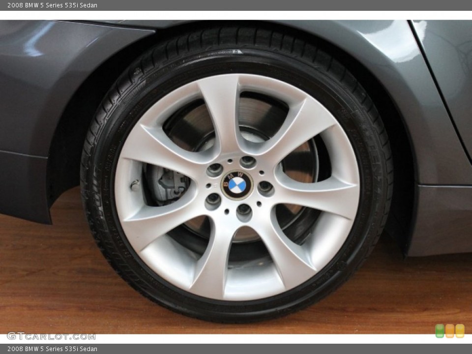 2008 BMW 5 Series 535i Sedan Wheel and Tire Photo #68789675