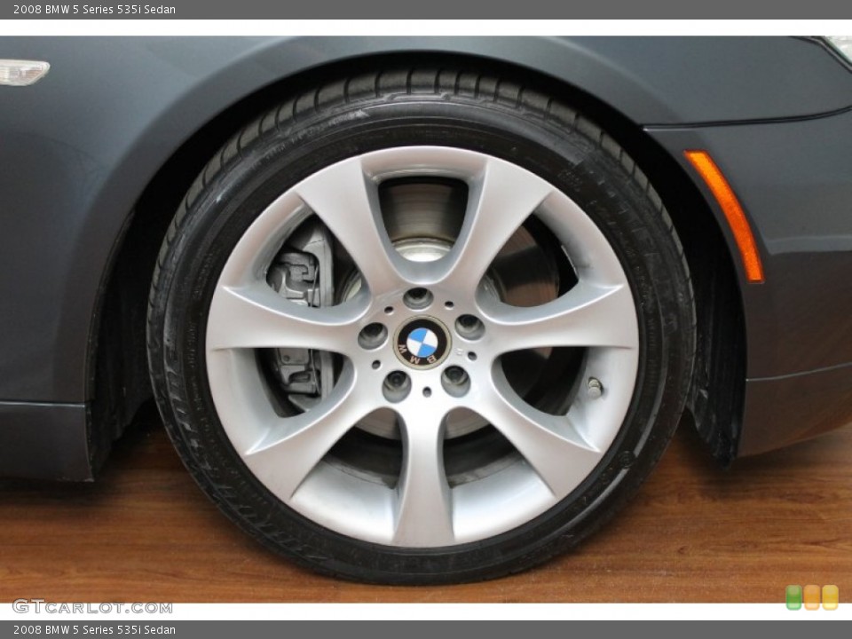 2008 BMW 5 Series 535i Sedan Wheel and Tire Photo #68789684