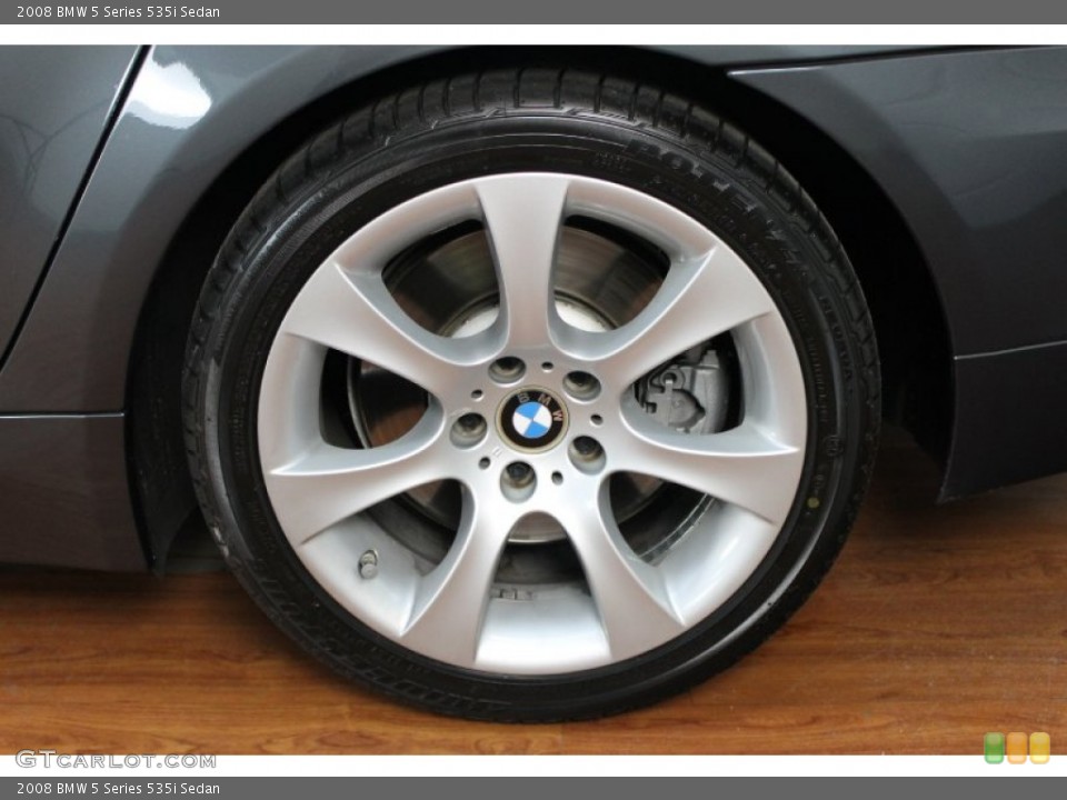 2008 BMW 5 Series 535i Sedan Wheel and Tire Photo #68789693