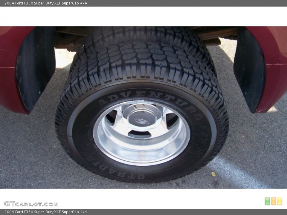 2004 Ford F350 Super Duty XLT SuperCab 4x4 Wheel and Tire Photo #68792381