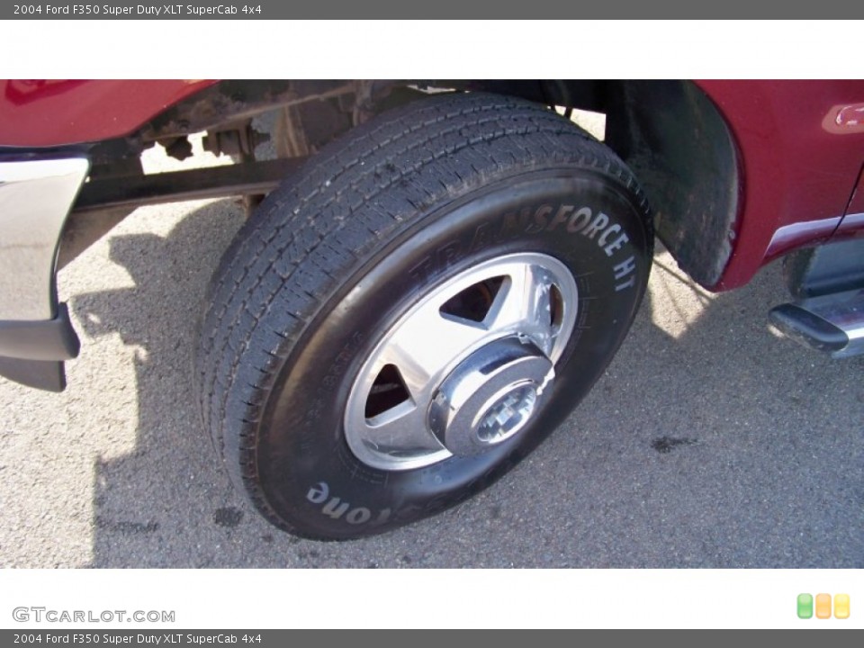 2004 Ford F350 Super Duty XLT SuperCab 4x4 Wheel and Tire Photo #68792390