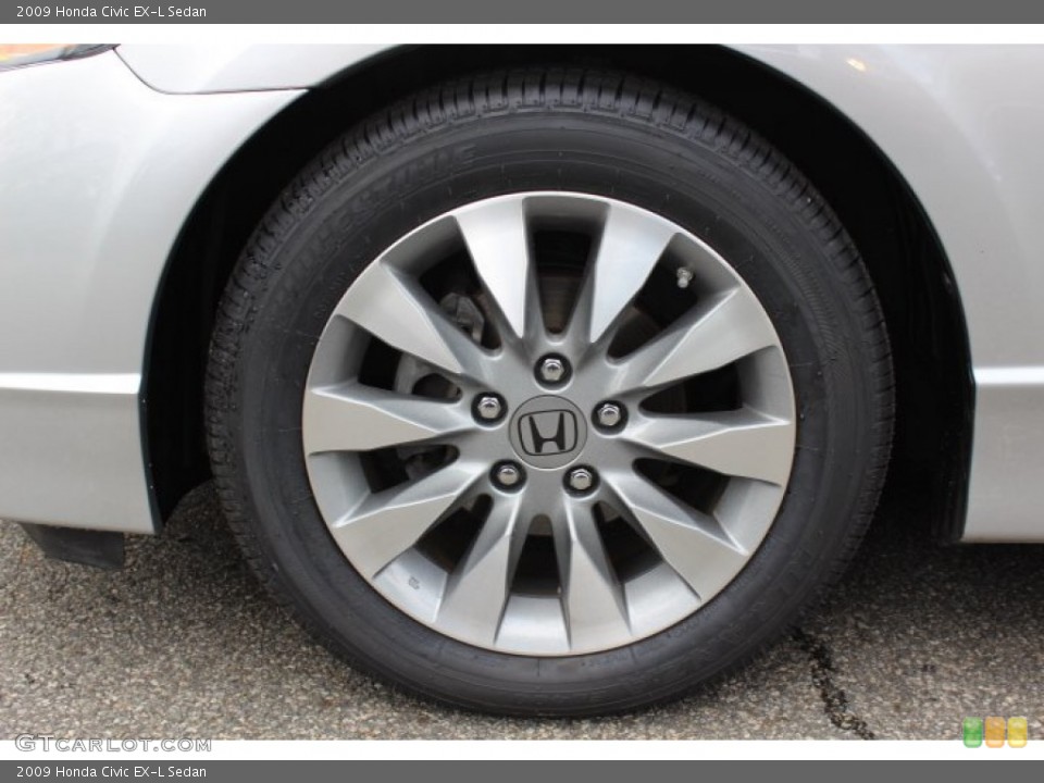 2009 Honda Civic EX-L Sedan Wheel and Tire Photo #68805404
