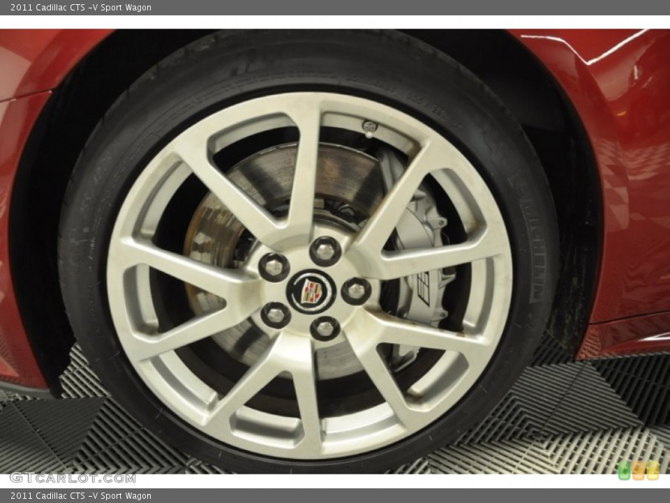 2011 Cadillac CTS -V Sport Wagon Wheel and Tire Photo #68809676