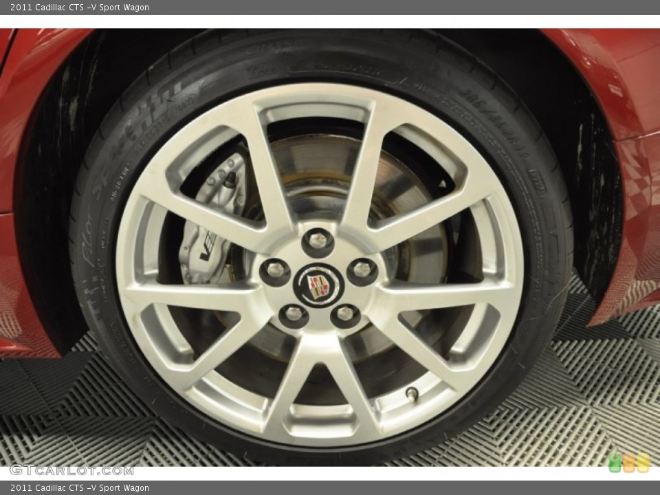 2011 Cadillac CTS -V Sport Wagon Wheel and Tire Photo #68809685