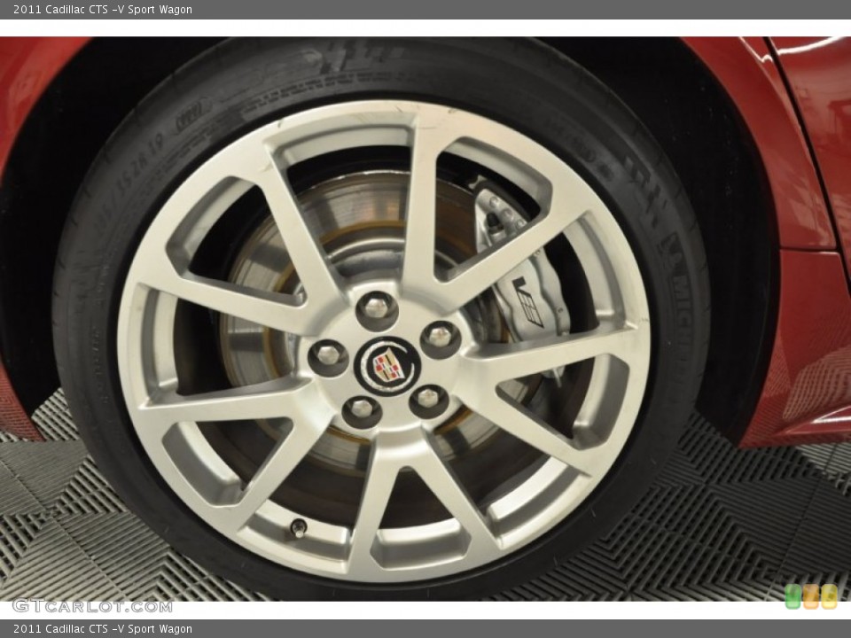 2011 Cadillac CTS -V Sport Wagon Wheel and Tire Photo #68809704